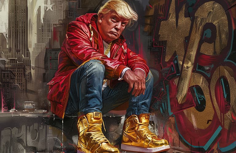 Trumps Goldene Sneakers: Ein Symbolwandel