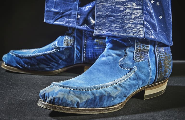 Elvis' Blaue Wildlederschuhe: Auktion für 120K