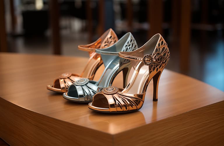 Gold-, Silber- & Bronze-Schuhe: Metallic-Trend kehrt zurück